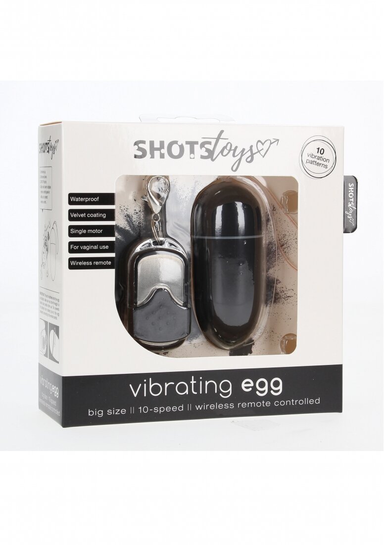 we use a large vibrating egg Bang! Rechargeable 10X Vibrating Egg With Remote Control - Vibrators